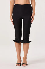 Amalie Ruffle Hem Capri Pants