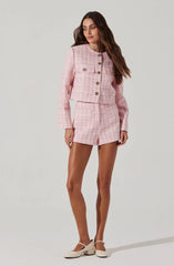 Tweed Mini Shorts