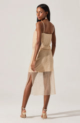 Messina Pearl Embellished Midi Skirt