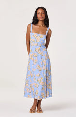 Nathalie Lace Trim Maxi Dress